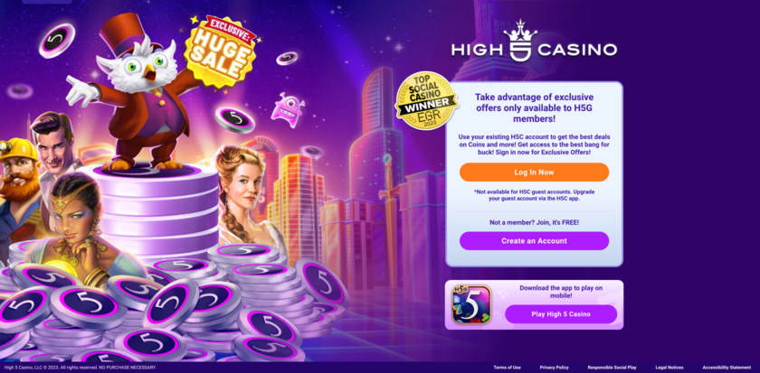 high 5 casino website