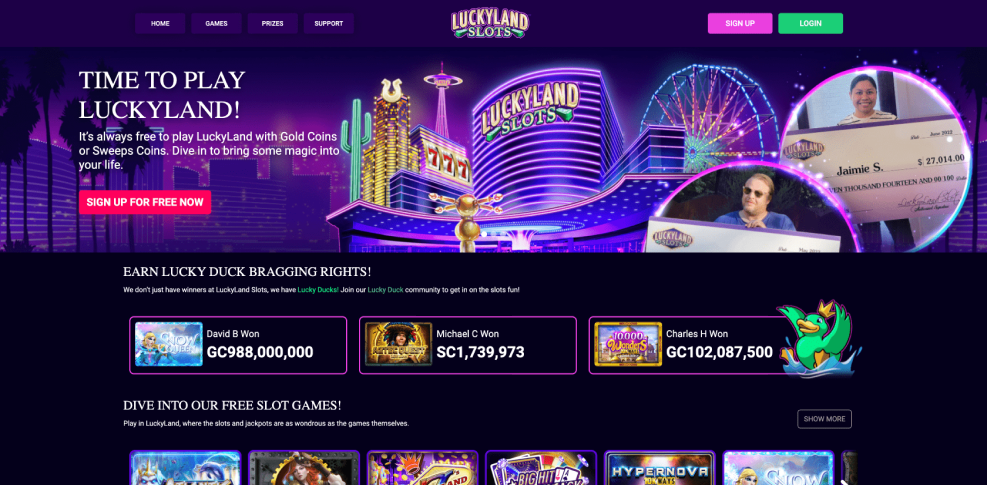 lucky land slots casino website