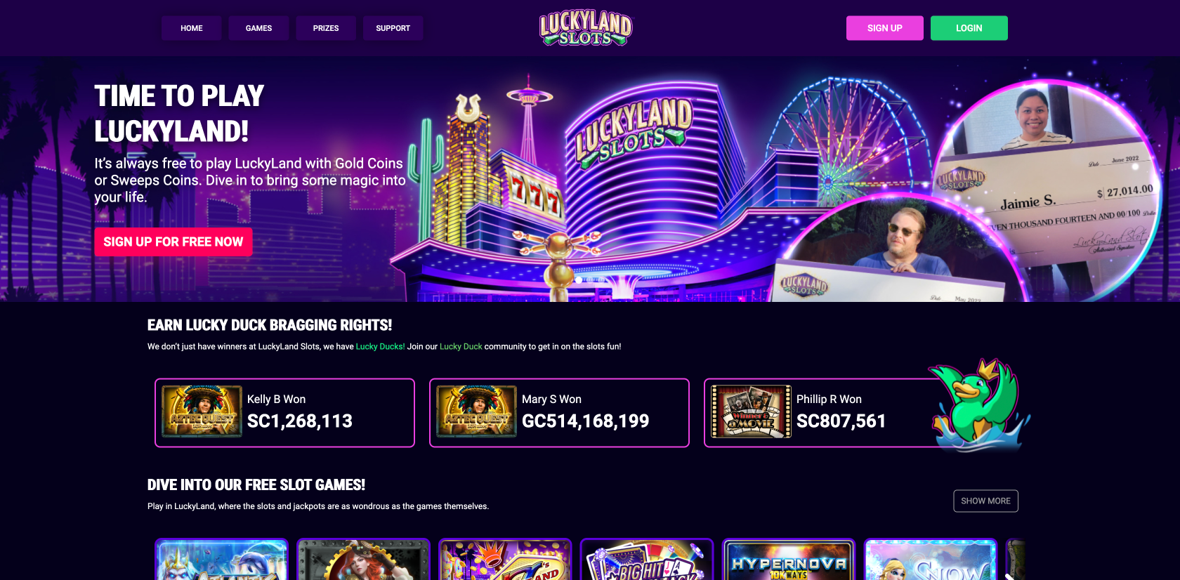 luckyland slots casino website